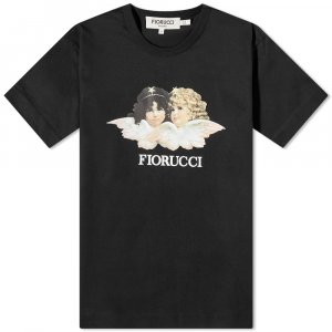 Классическая футболка с ангелом , черный Fiorucci