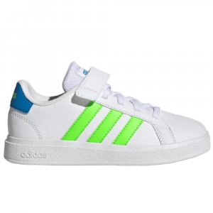 Кроссовки adidas Grand Court 2.0 EL K, белый/зеленый/синий