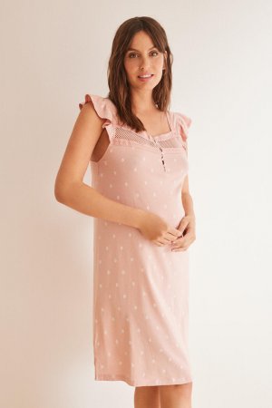 Ночная рубашка для беременных розового цвета с принтом Women'secret, розовый Women'Secret