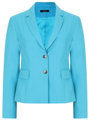 Пиджак однотонный VASSA&CO. Цвет: голубой