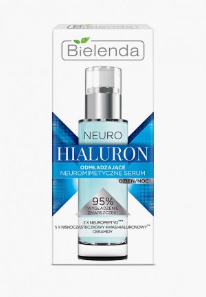 Сыворотка для лица Bielenda NEURO HIALURON Пептидная дневная/ночная, 30мл. Цвет: прозрачный