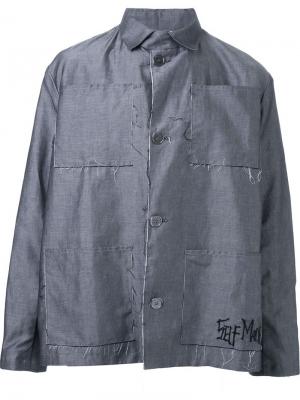 Куртка с накладными карманами Selfmade By Gianfranco Villegas. Цвет: серый