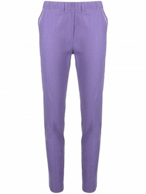 Зауженные брюки D.Exterior. Цвет: фиолетовый