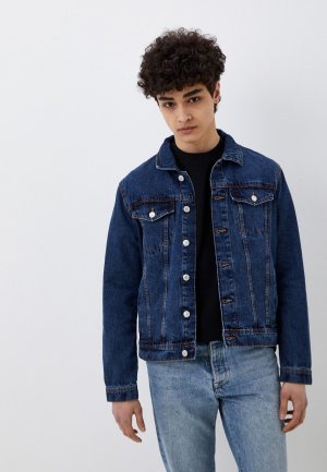 Куртка джинсовая D&F. Цвет: синий