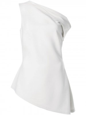 Блузка с открытыми плечами Rosetta Getty. Цвет: серый