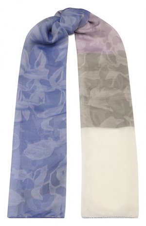 Шелковый шарф Giorgio Armani. Цвет: голубой