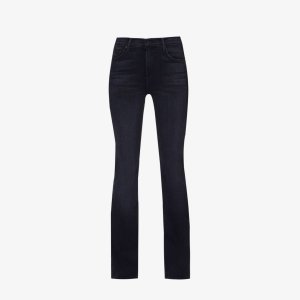 Расклешенные джинсы Weekender с высокой посадкой и эффектом потертости из смесового хлопка , цвет deep end Mother