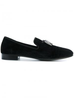 Spacey velvet loafers Giuseppe Zanotti Design. Цвет: чёрный