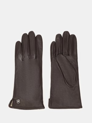 Кожаные перчатки ORSA. Цвет: коричневый