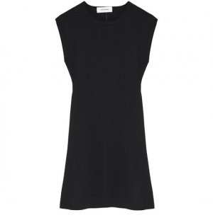 Короткое платье без рукавов из эластичного трикотажа, темно-серый Yves Salomon