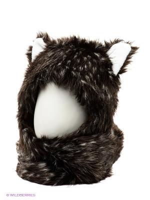 Шапка True Fur. Цвет: черный, белый