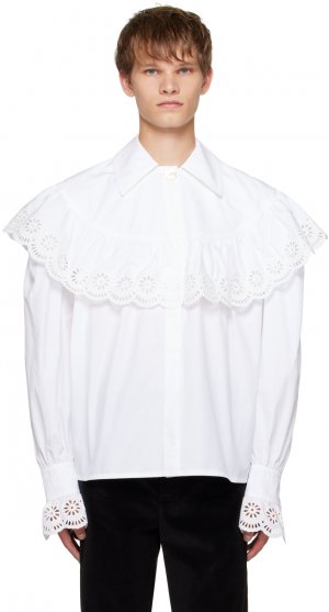 Белая рубашка с рюшами Meryll Rogge