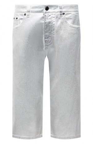 Джинсовые шорты Tom Ford. Цвет: серебряный