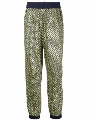 Спортивные брюки с принтом Lemon Moncler Grenoble. Цвет: желтый