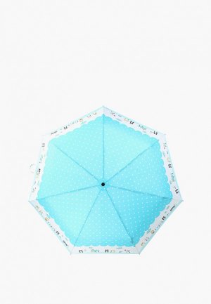 Зонт складной Labbra. Цвет: бирюзовый