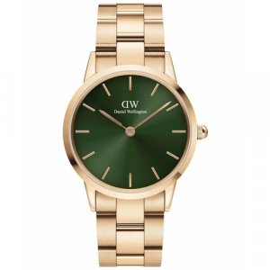 Наручные часы DW00100419, зеленый, золотой Daniel Wellington. Цвет: золотистый/зеленый