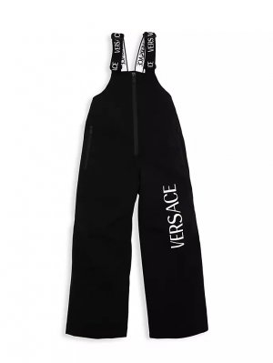 Детские лыжные брюки с логотипом, черный Versace