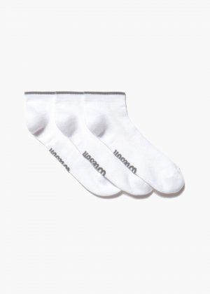 Набор из 3 белых спортивных носков , белый Wilson