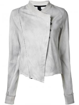 Асимметричная куртка на пуговицах Thom Krom. Цвет: серый