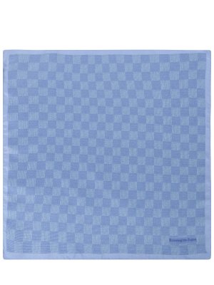Платок шелковый ERMENEGILDO ZEGNA. Цвет: голубой