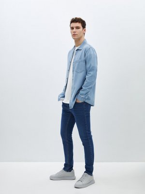 Мужские джинсовые брюки скинни 760 , среднее индиго родео LCW Jeans