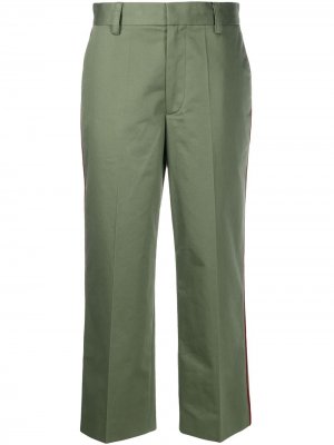 Укороченные брюки с контрастным кантом Marc Jacobs. Цвет: зеленый