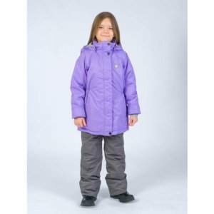 Комплект верхней одежды размер 122, фиолетовый RusLand. Цвет: фиолетовый/лавандовый