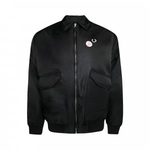 Летная куртка с принтом x Raf Simons, цвет Черный Fred Perry