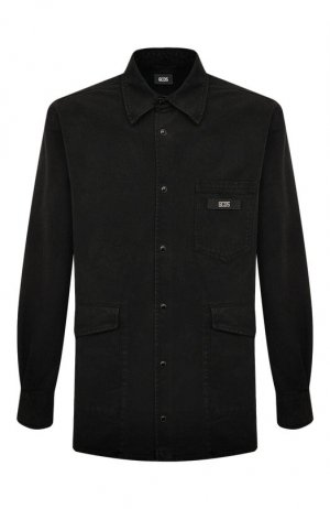 Джинсовая рубашка GCDS. Цвет: чёрный