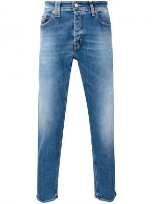 Зауженные джинсы Cycle. Цвет: синий