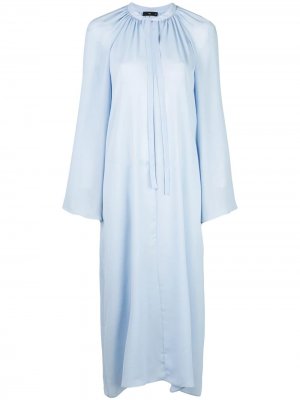 Long-sleeve flared dress VOZ. Цвет: синий