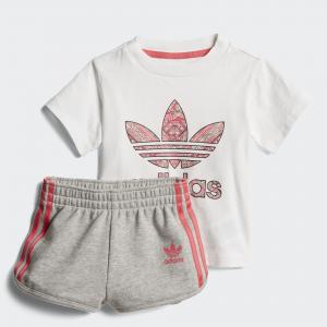 Костюм I SHORT SET Originals adidas. Цвет: белый