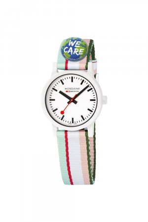 Классические аналоговые кварцевые часы Essence пластик/смола — Ms132110Lf , белый Mondaine