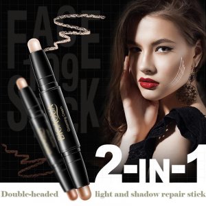 Двуглавый корректор Light and Shadow Repair Stick для фиксации макияжа, трехмерный осветляющий теней Bioaqua