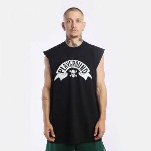 Майка Skulls Undershirt, размер XL, черный Playground. Цвет: черный