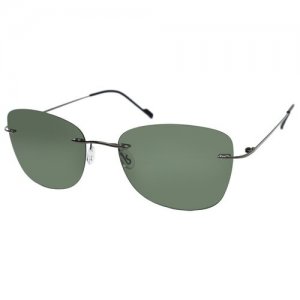Солнцезащитные очки , серый Enni Marco. Цвет: серебристый