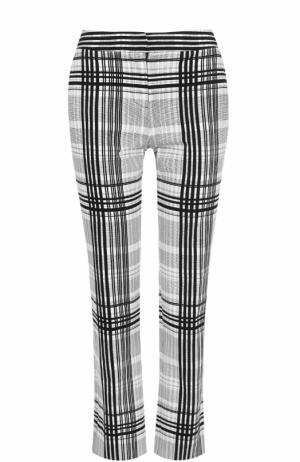Укороченные брюки в клетку Diane Von Furstenberg. Цвет: черно-белый