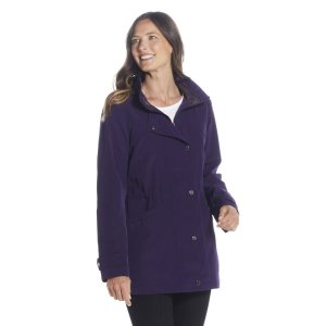 Женская непромокаемая куртка на подкладке с капюшоном , фиолетовый Gallery