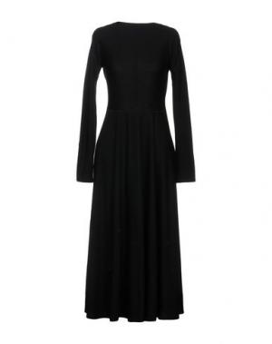 Платье длиной 3/4 GIO' MORETTI. Цвет: черный