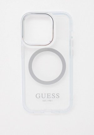 Чехол для iPhone Guess 14 Pro, с MagSafe. Цвет: прозрачный