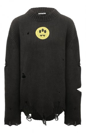 Хлопковый свитер Barrow. Цвет: серый