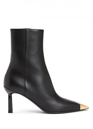 Черные женские кожаные ботинки Ferragamo