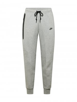 Зауженные брюки TECH FLEECE, пестрый серый Nike Sportswear