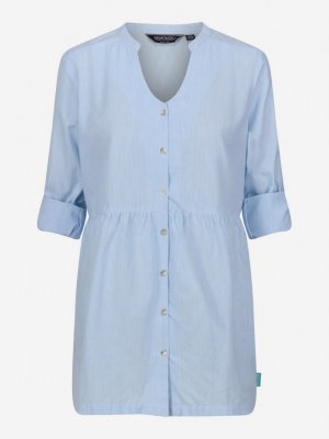 Рубашка женская Nemora, Голубой Regatta. Цвет: голубой
