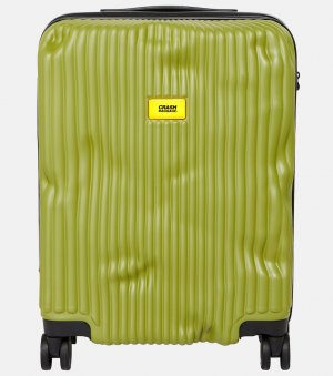 Небольшой чемодан для ручной клади в полоску , зеленый Crash Baggage