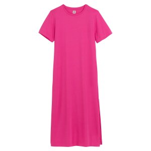 Платье-футболка LaRedoute. Цвет: розовый