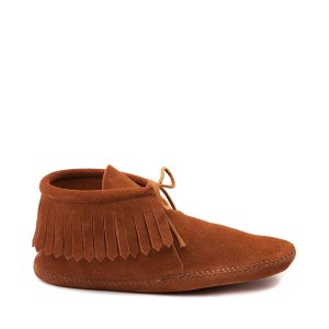 Мужские классические ботинки с бахромой, коричневый Minnetonka