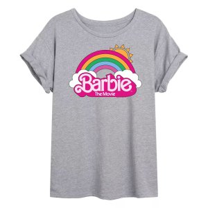 Детская струящаяся радужная футболка  Movie с логотипом , серый Barbie