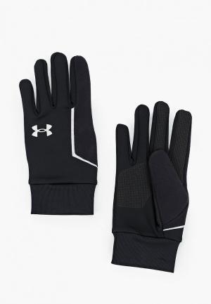 Перчатки Under Armour Mens CGI Run Liner Glove. Цвет: черный