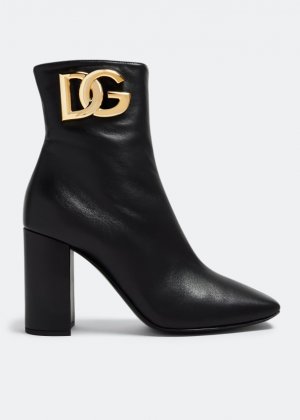 Ботинки Leather Ankle, черный Dolce&Gabbana